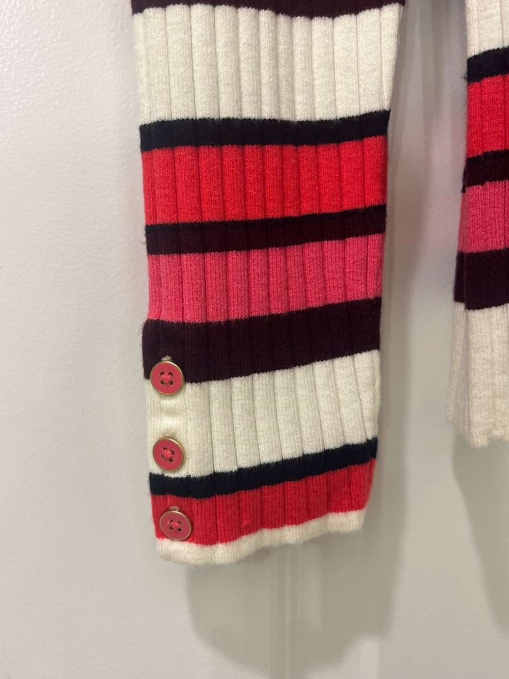 Talbots PUFF SLEEVE CREWNECK PULLOVER GAMINE STRIPE Timeless Womens Medium - Picture 7 of 10